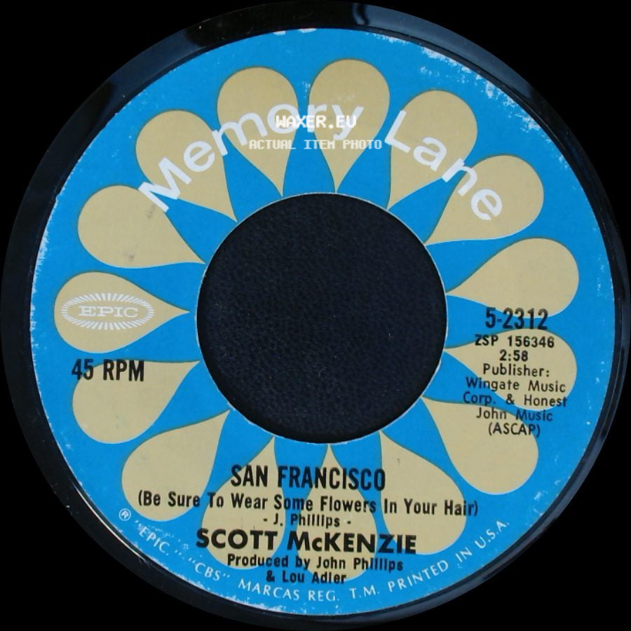 Scott Mckenzie - Like An Old Time Movie / San Francisco (Be Sure To Wear Some Flowers In Your Hair) side B