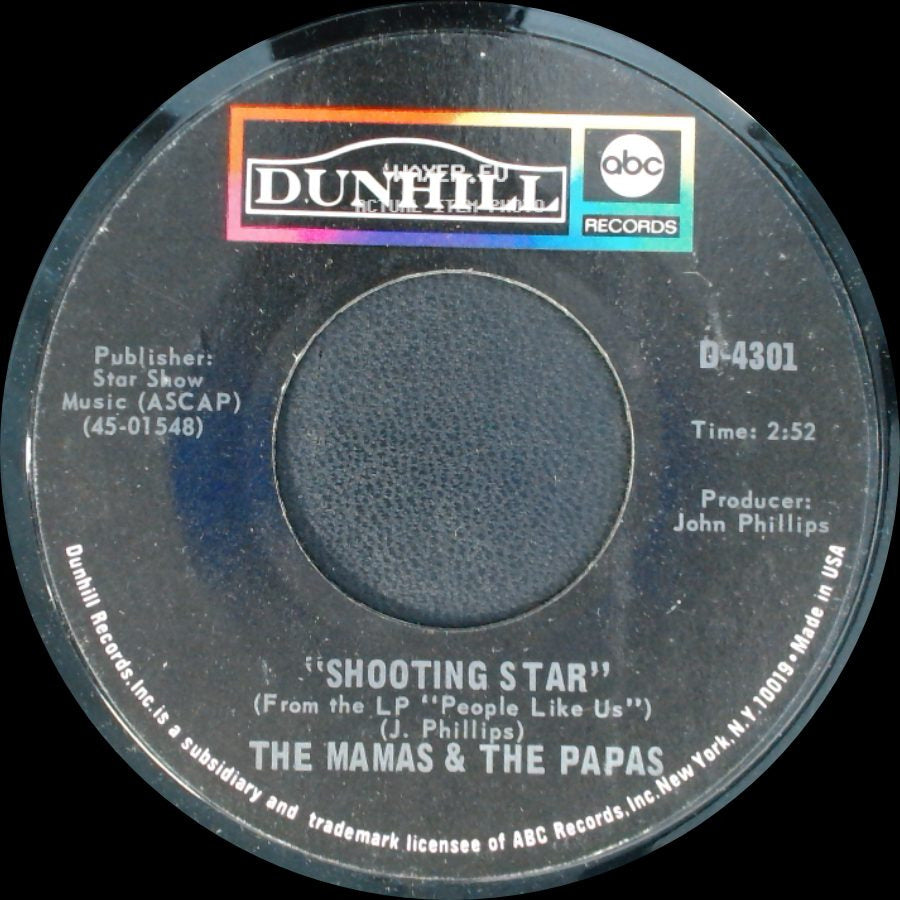 The Mamas & The Papas - Shooting Star / Step Out side A