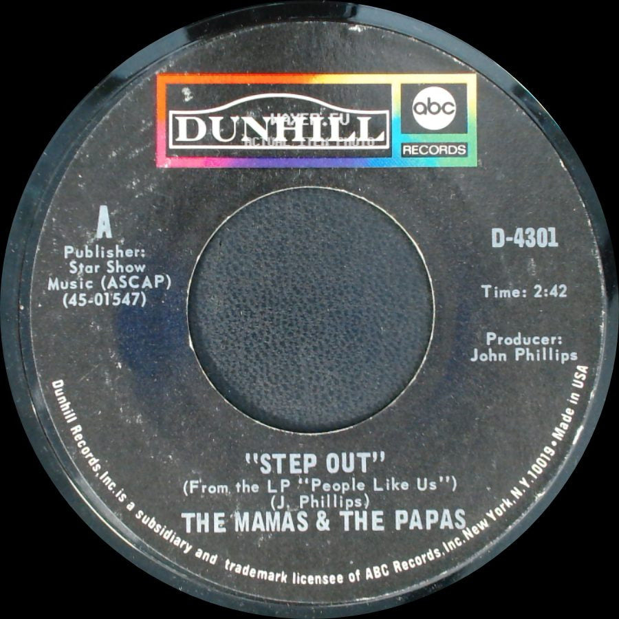 The Mamas & The Papas - Shooting Star / Step Out side B