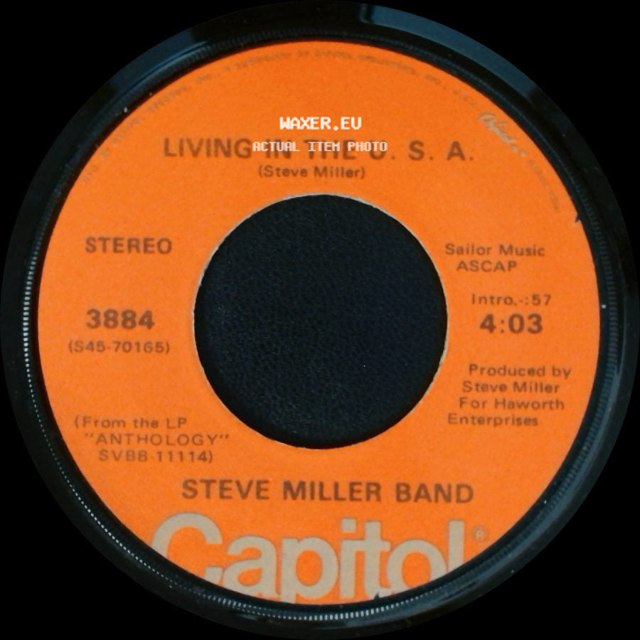 Steve Miller Band - Living In The U. S. A. / Kow Kow Calculator side A
