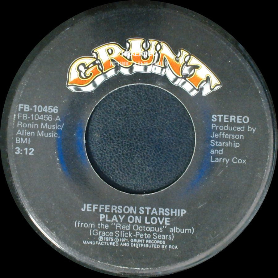 Jefferson Starship - Play On Love / I Want To See Another World side A