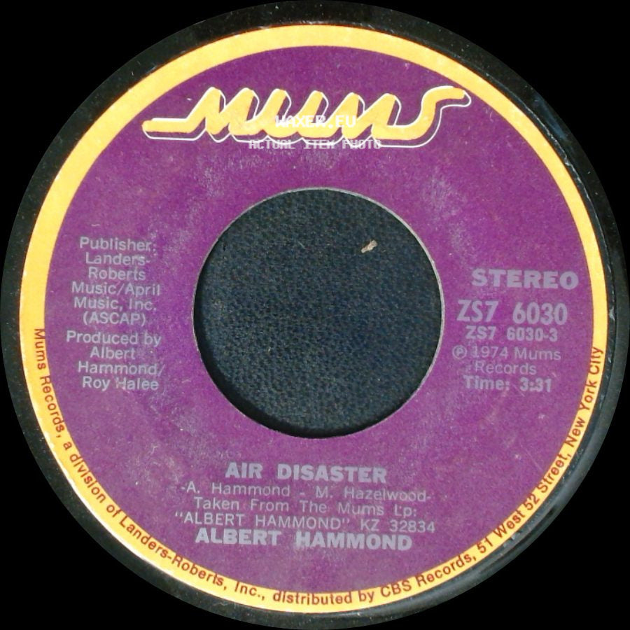 Albert Hammond - Air Disaster / Candle Light, Sweet Candle Light side A