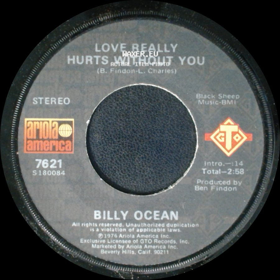 Billy Ocean - You're Running Outa Fools / Love Really Hurts Without You side B