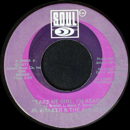 Jr. Walker & The All Stars - Right On Brothers & Sisters / Take Me Girl, I'm Ready side B