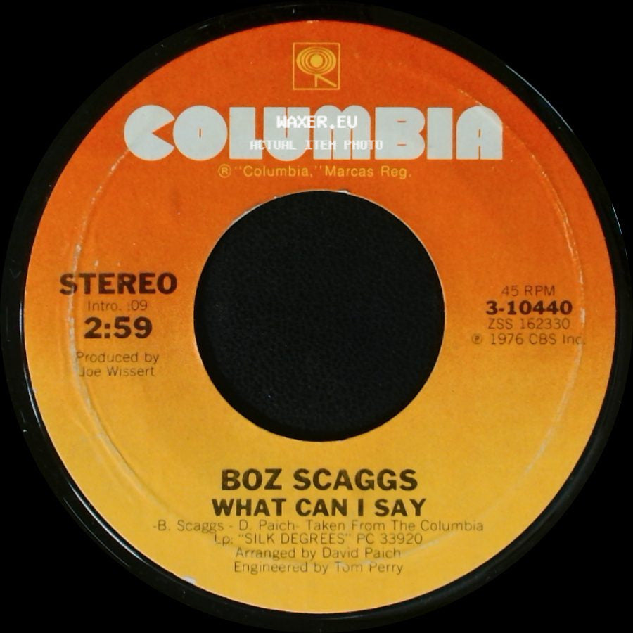 Boz Scaggs - What Can I Say / We're All Alone side A