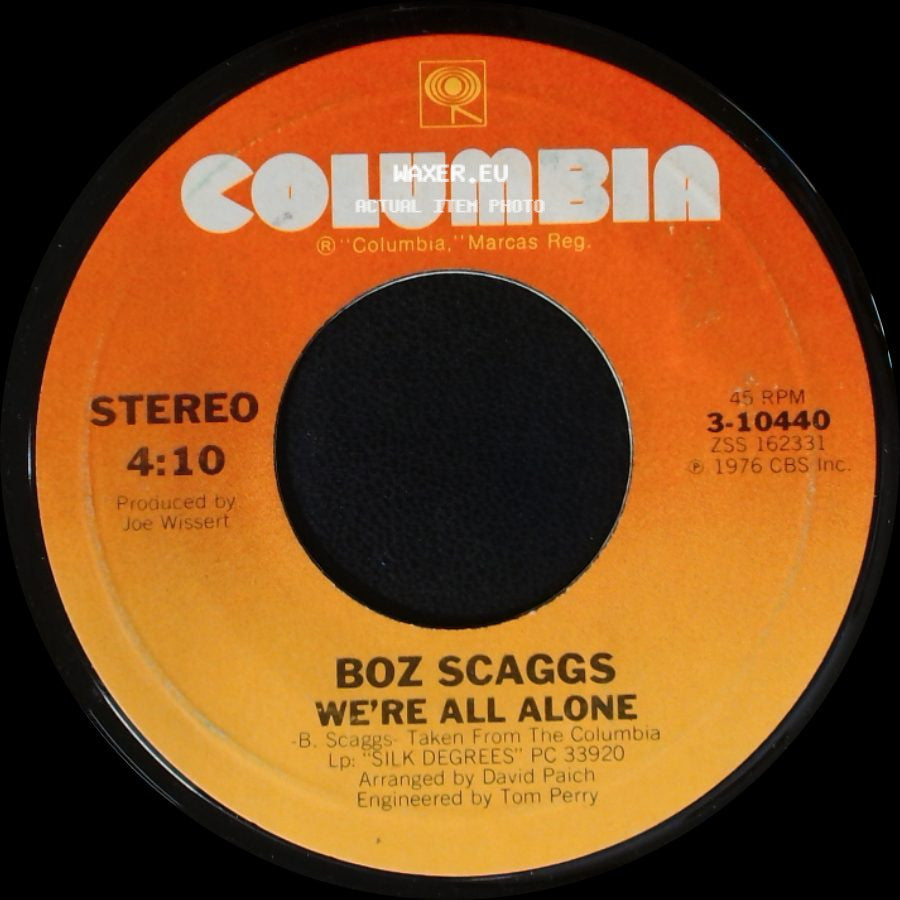 Boz Scaggs - What Can I Say / We're All Alone side B