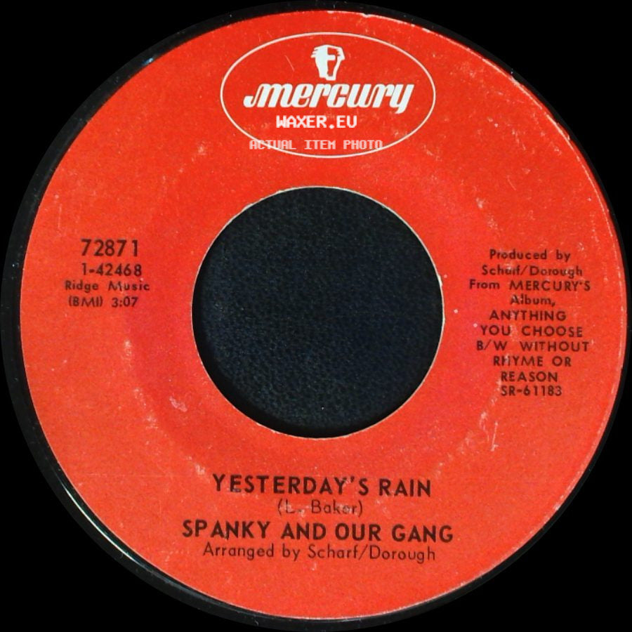 Spanky And Our Gang - Yesterday's Rain / Without Rhyme Or Reason side A