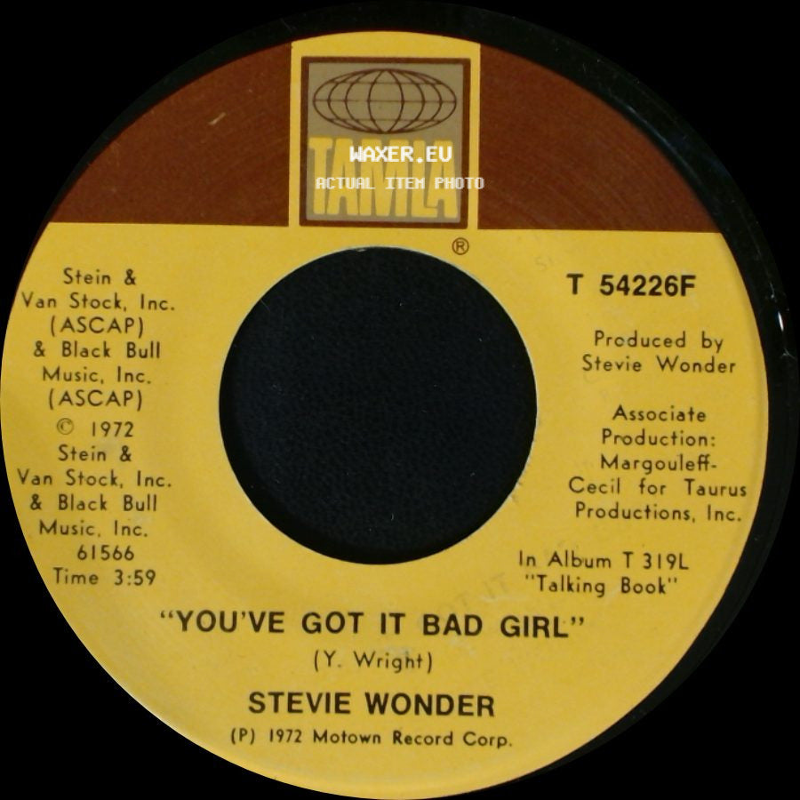 Stevie Wonder - You've Got It Bad Girl / Superstition side A