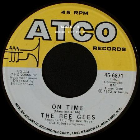 The Bee Gees - My World / On Time side B