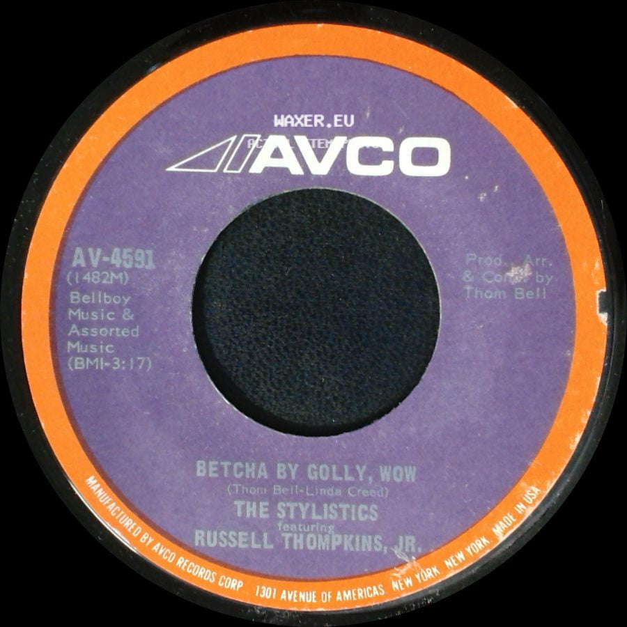 The Stylistics Featuring Russell Thompkins, Jr. - Ebony Eyes / Betcha By Golly, Wow side B