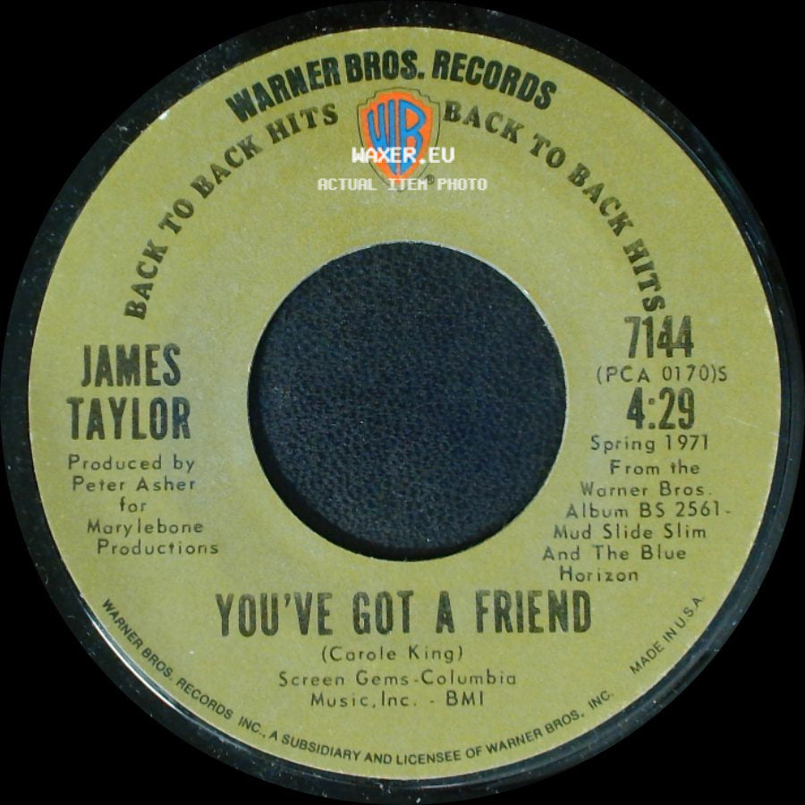 James Taylor - Steamroller / You've Got A Friend side B