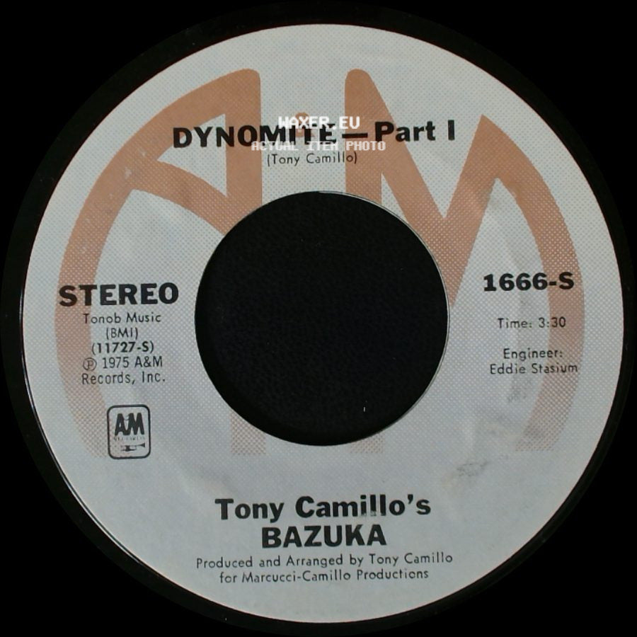 Tony Camillo's Bazuka - Dynomite - Part Ii / Dynomite - Part I side B