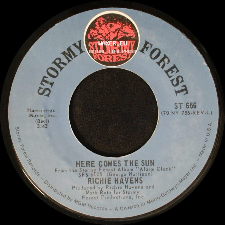 Richie Havens - Younger Men Get Older / Here Comes The Sun side B