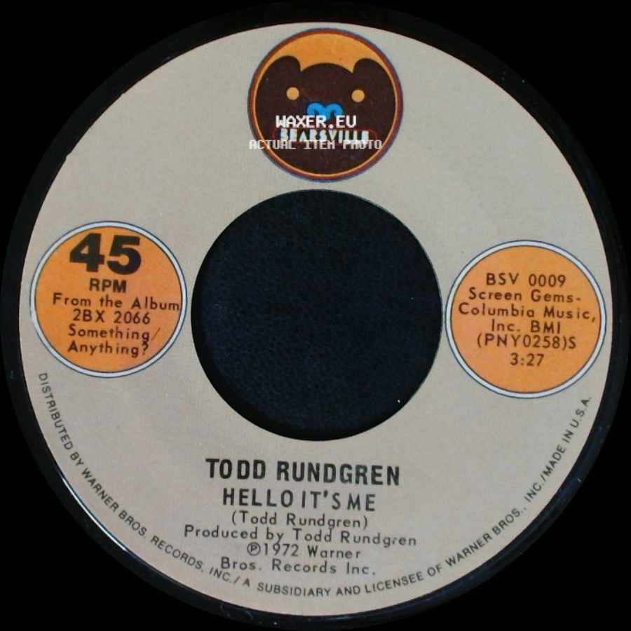 Todd Rundgren - Hello It's Me / Cold Morning Light side A