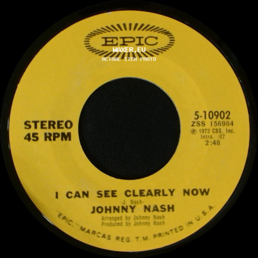 Johnny Nash - How Good It Is / I Can See Clearly Now side B