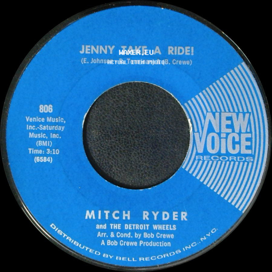 Mitch Ryder And The Detroit Wheels - Baby Jane (Mo-Mo Jane) / Jenny Take A Ride! side B