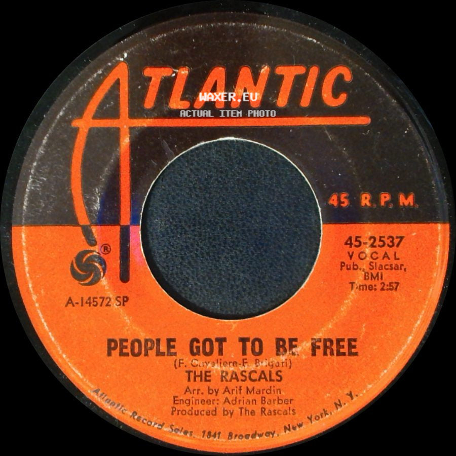 The Rascals - My World / People Got To Be Free side B