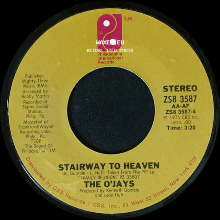 The O'jays - Livin' For The Weekend / Stairway To Heaven side B