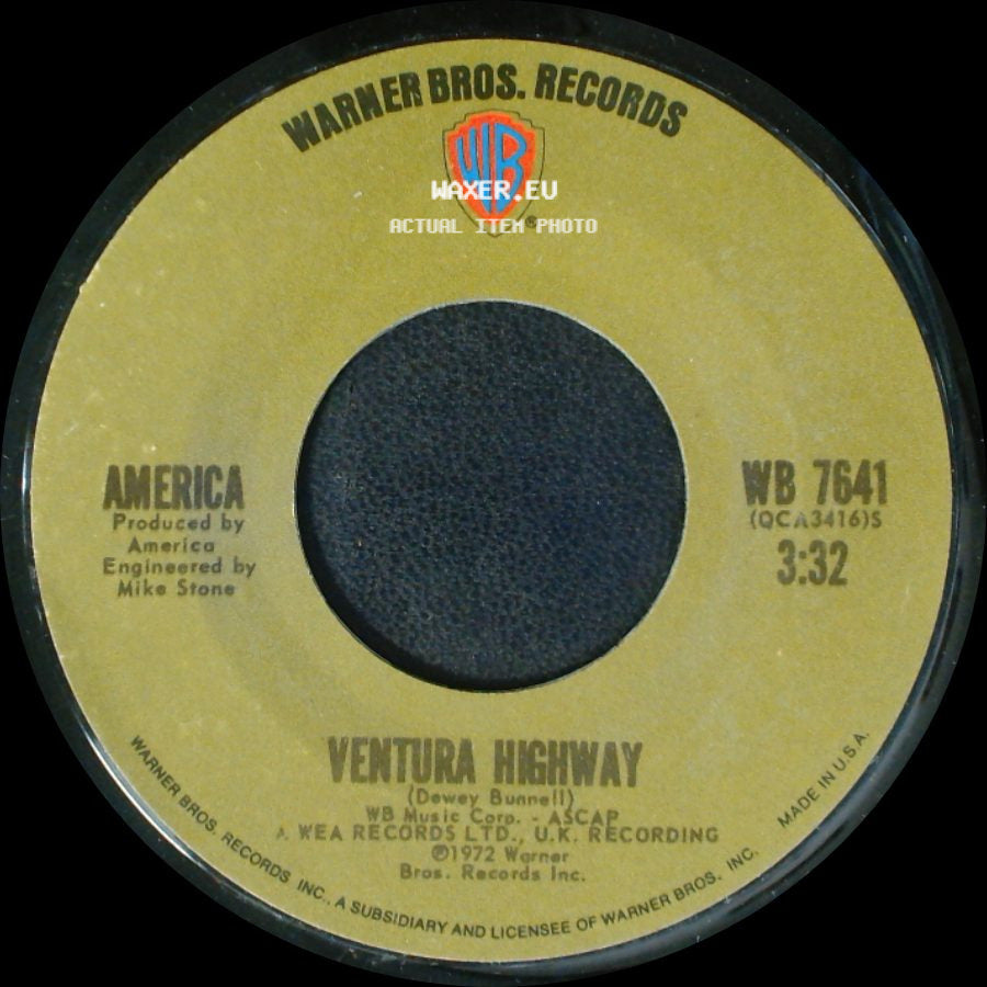 America - Ventura Highway / Saturn Nights side A