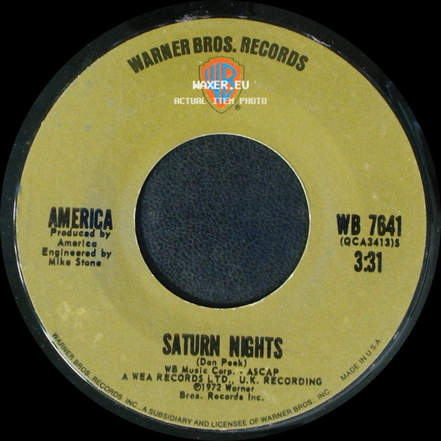 America - Ventura Highway / Saturn Nights side B