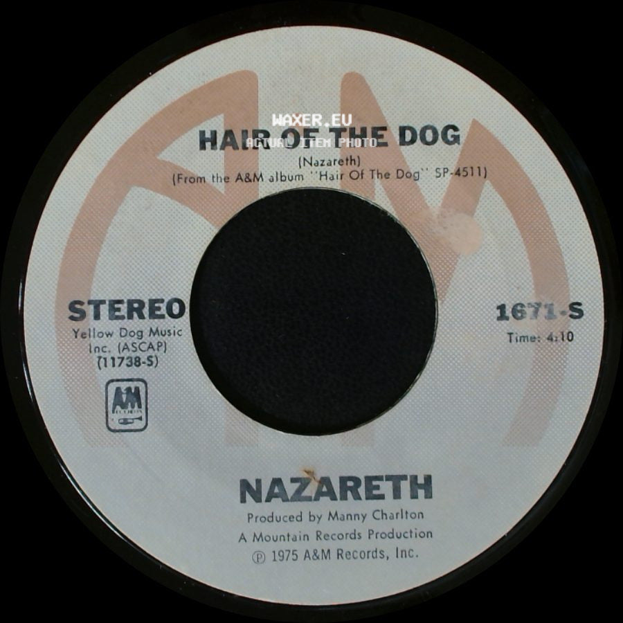 Nazareth - Love Hurts / Hair Of The Dog side B