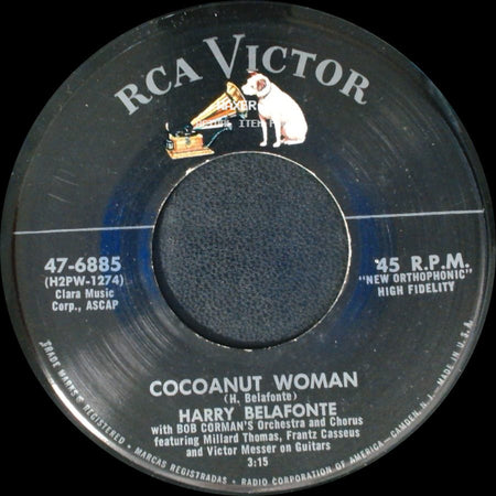 Harry Belafonte - Island In The Sun / Cocoanut Woman side B