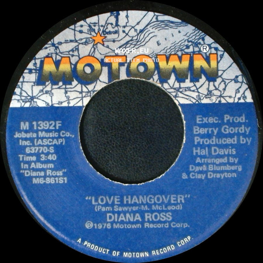 Diana Ross - Kiss Me Now / Love Hangover side B