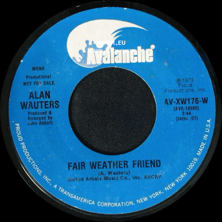 Alan Wauters - Fair Weather Friend / Fair Weather Friend side B