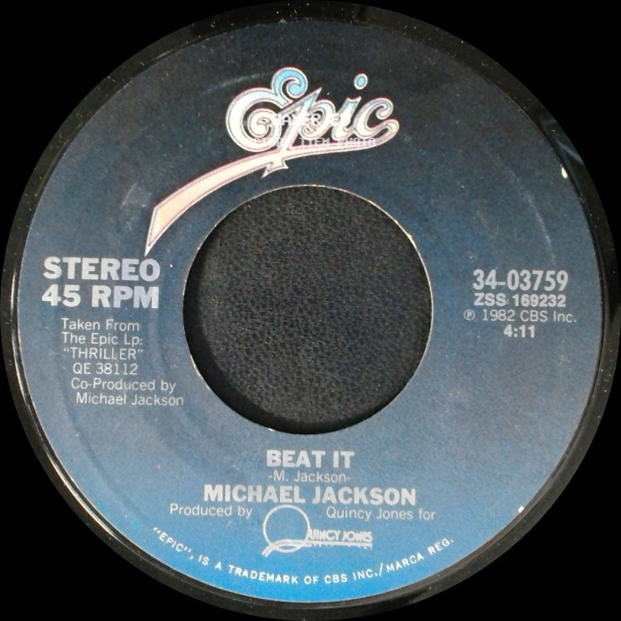 Michael Jackson - Get On The Floor / Beat It side B