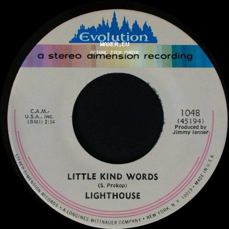 Lighthouse - Little Kind Words / One Fine Morning side A