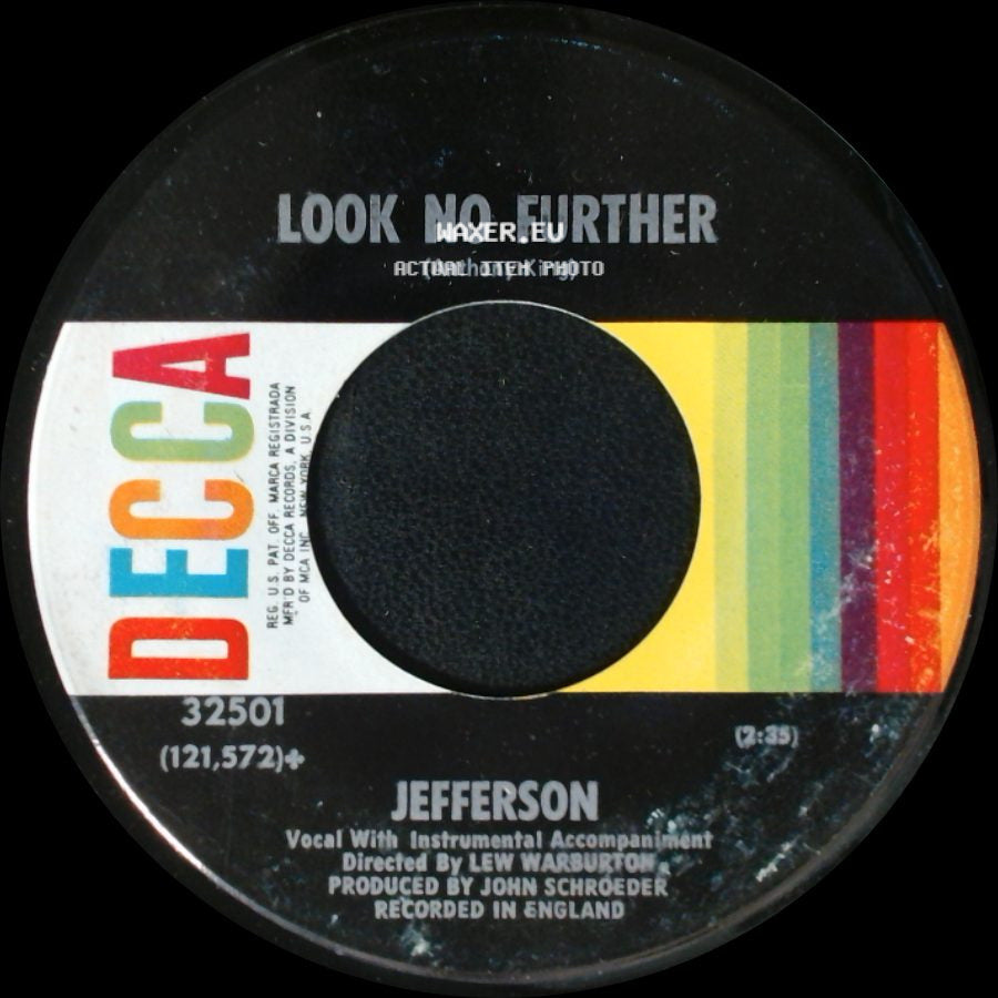 Jefferson - Look No Further / The Colour Of My Love side A