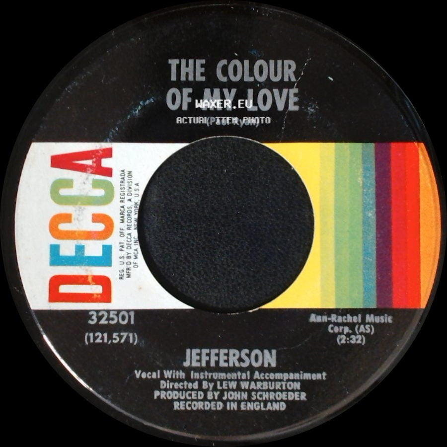 Jefferson - Look No Further / The Colour Of My Love side B