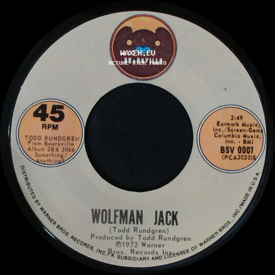 Todd Rundgren - Couldn't I Just Tell You / Wolfman Jack side B