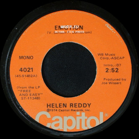 Helen Reddy - I've Been Wanting You So Long / Emotion side B