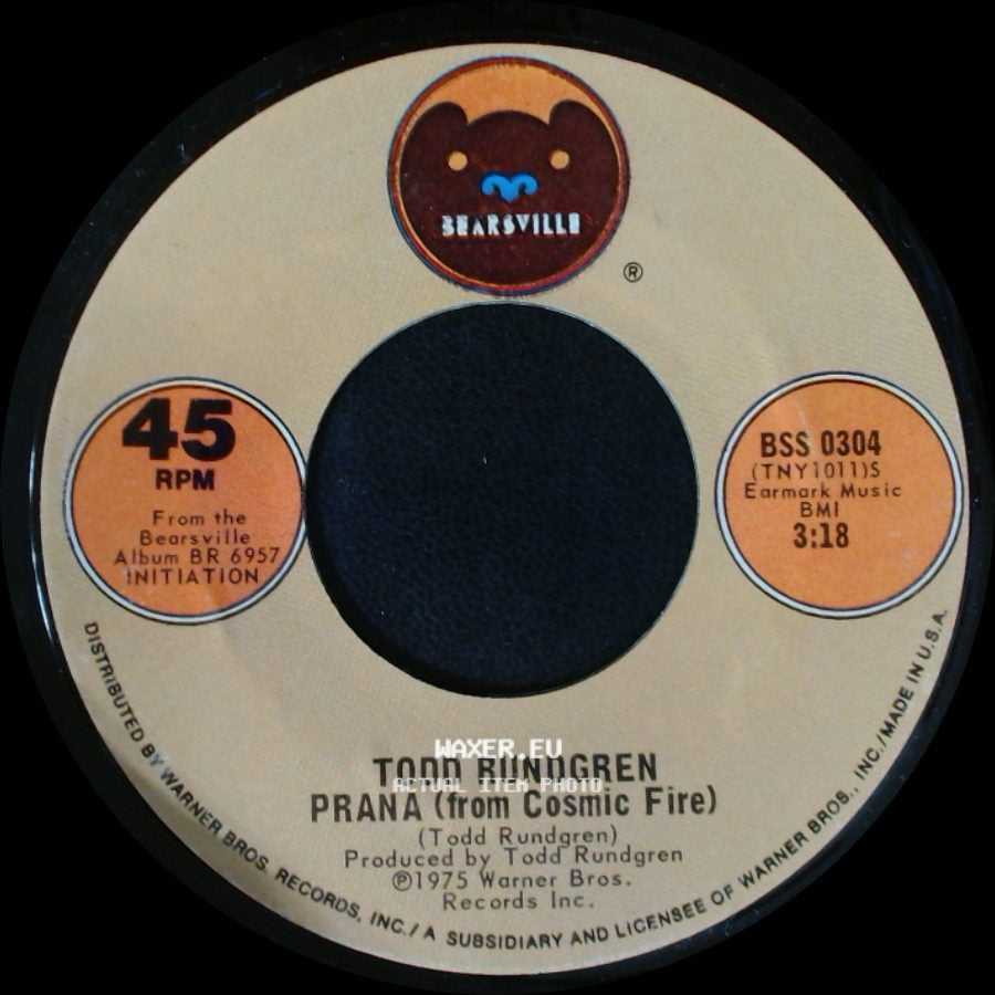 Todd Rundgren - Prana (From Cosmic Fire) / Real Man side A