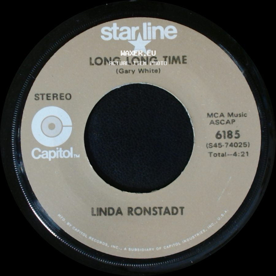 The Stone Poneys With Linda Ronstadt / Linda Ronstadt - Different Drum / Long Long Time side B