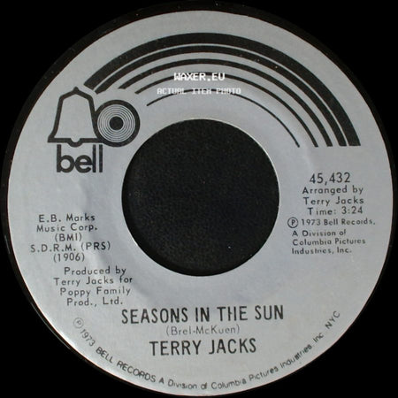 Terry Jacks - Seasons In The Sun / Put The Bone In side A