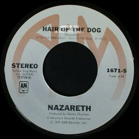 Nazareth - Hair Of The Dog / Love Hurts side A