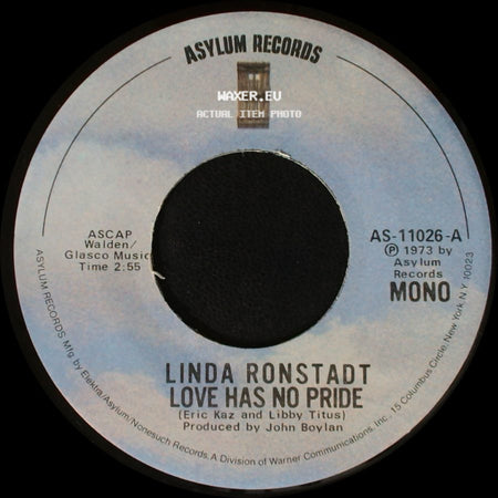 Linda Ronstadt - I Can Almost See It / Love Has No Pride side B