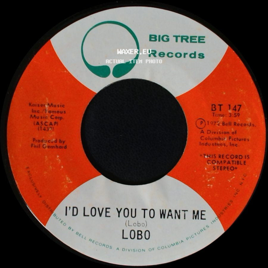 Lobo - I'd Love You To Want Me / Am I True To Myself side A