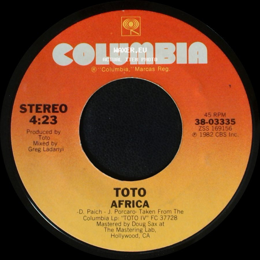 Toto - Good For You / Africa side B