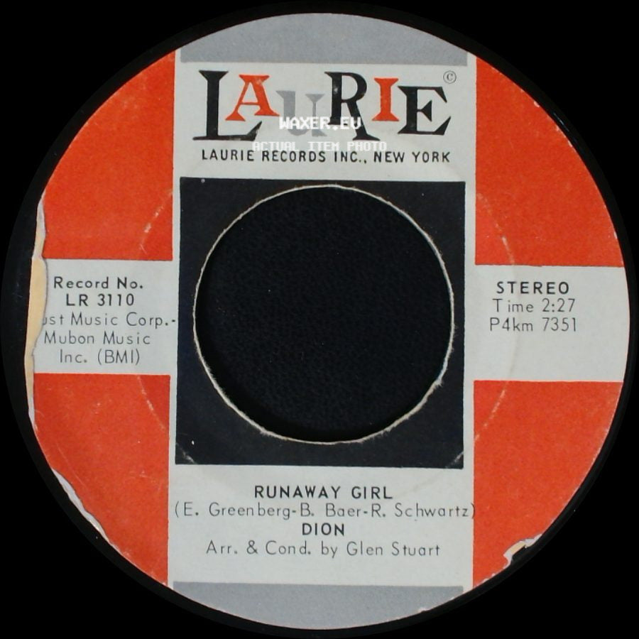 Dion - Runaway Girl / Runaround Sue side A