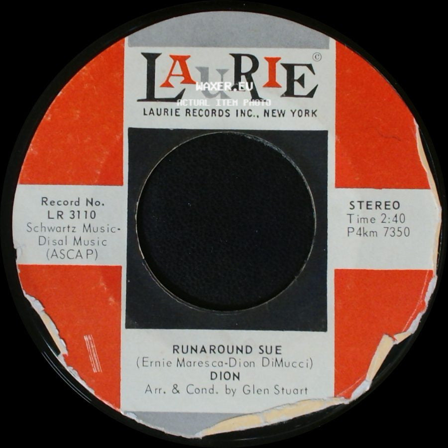 Dion - Runaway Girl / Runaround Sue side B