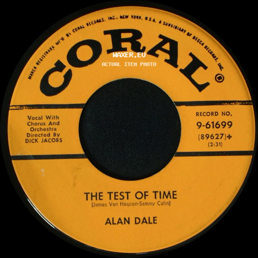 Alan Dale - I Cry More / The Test Of Time side B