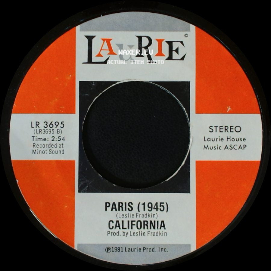 California - Summer Fun Medley / Paris (1945) side B