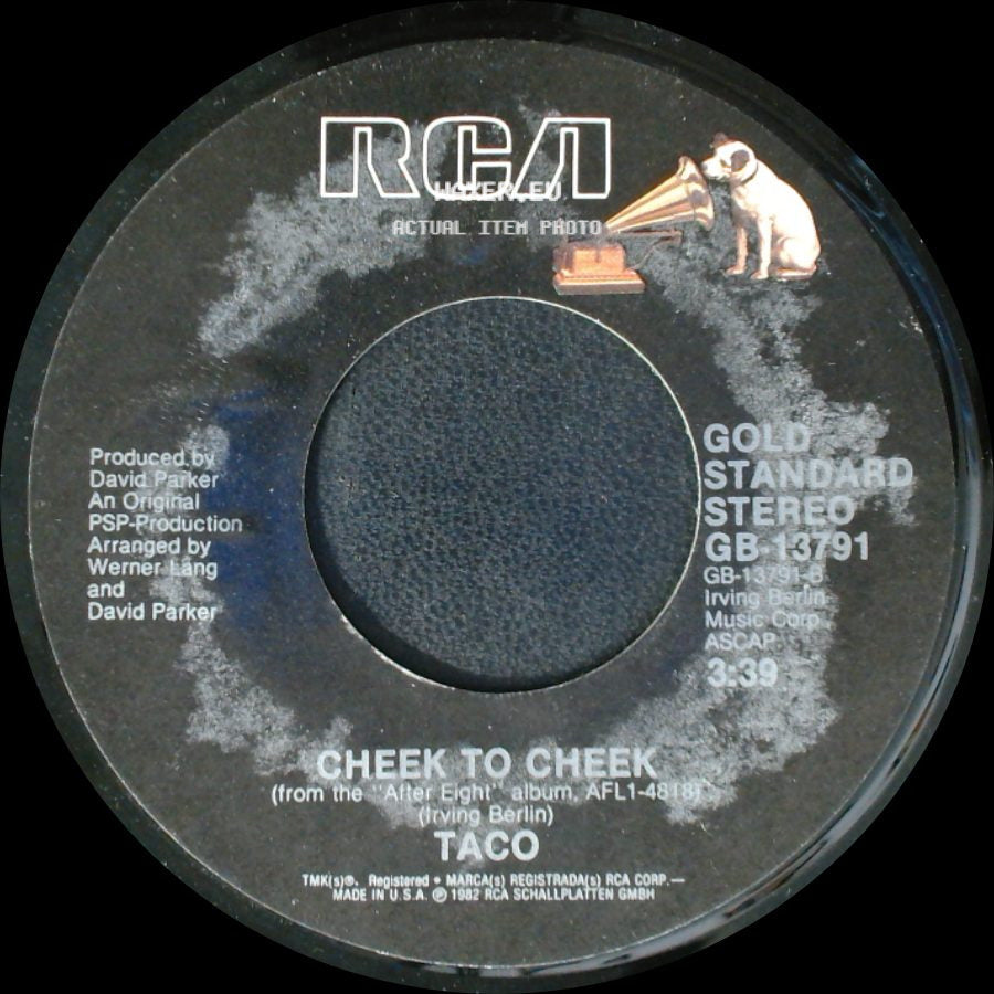 Taco - Puttin' On The Ritz / Cheek To Cheek side B