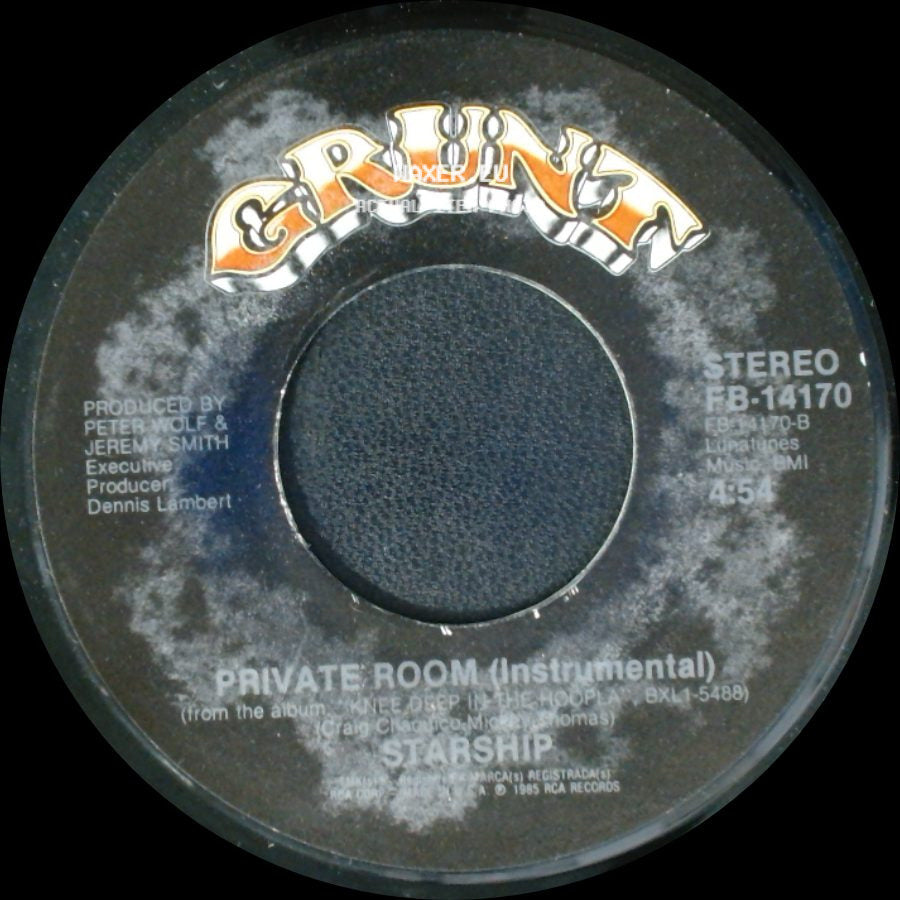 Starship - Private Room (Instrumental) / We Built This City side A