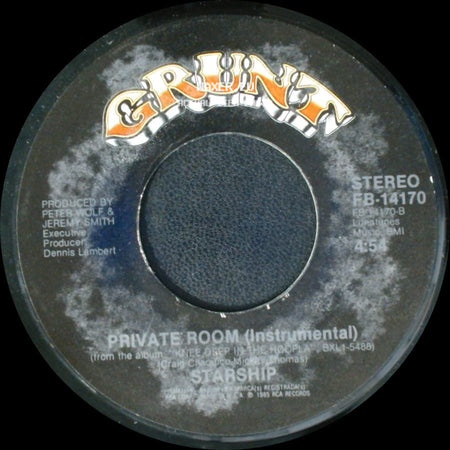Starship - Private Room (Instrumental) / We Built This City side A