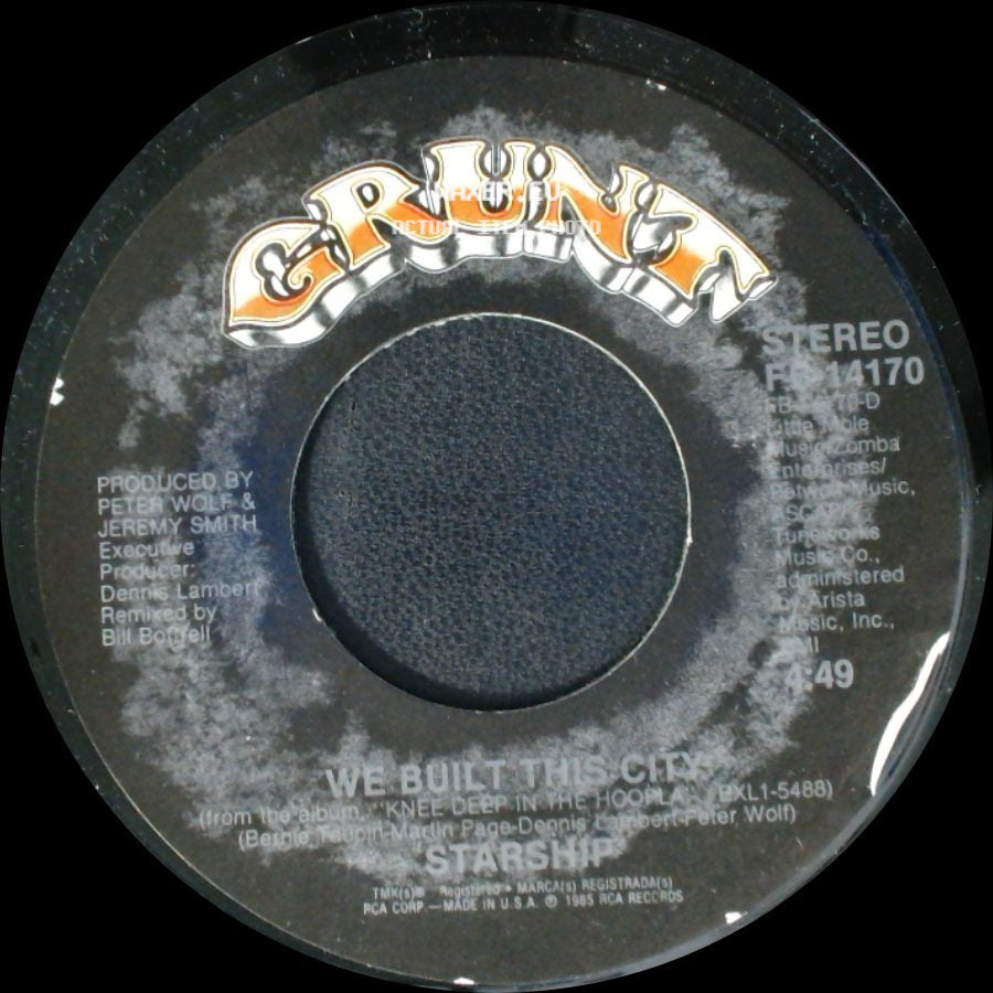 Starship - Private Room (Instrumental) / We Built This City side B