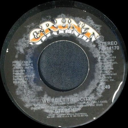 Starship - Private Room (Instrumental) / We Built This City side B